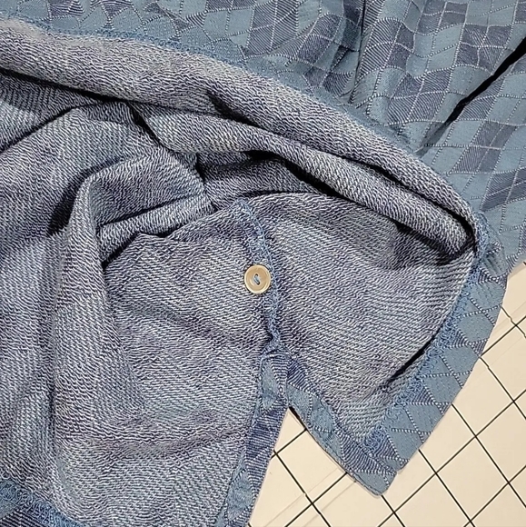 Peter Millar Golf Polo Shirt Men's L Blue Argyle-Embroidered Kaanapali Hawaii - Picture 10 of 13